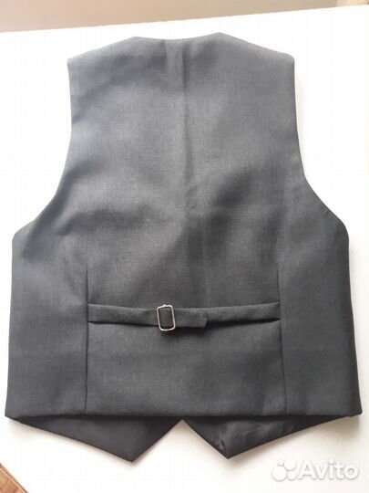 Школьная жилетка серая 128 -134