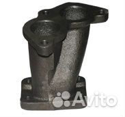 Патрубок коллектора выпускного камаз-евро-2, 3 лев