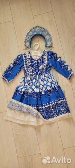 Карнавальный костюм снегурочки 104-116