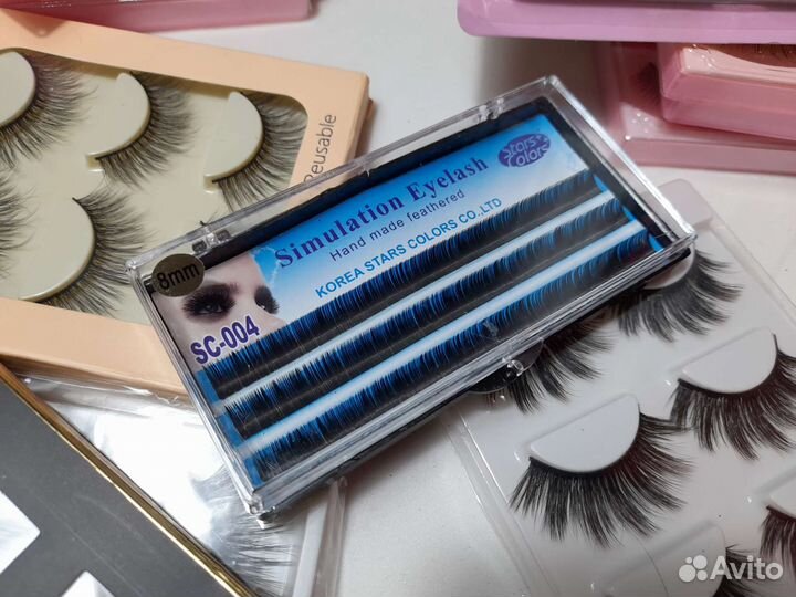 Накладные ресницы и пучки для наращивания ресниц