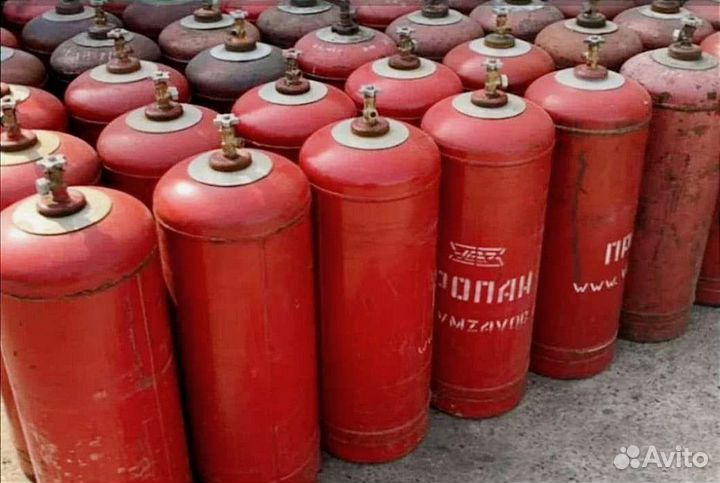 Заправка газовых баллонов пропаном и доставка