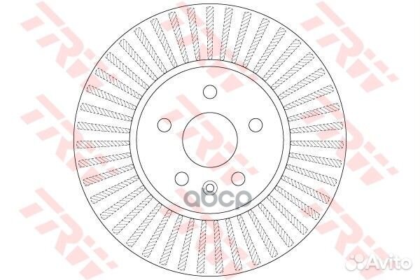 Диск тормозной перед DF6629 TRW