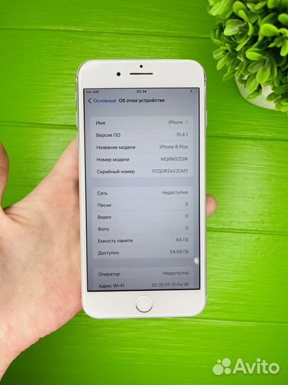iPhone 8 plus 64gb Белый(sale)