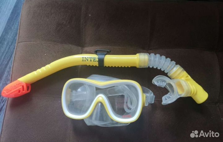 Маска и трубка для плавания детская