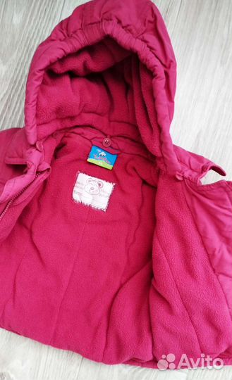 Теплые вещи на девочку 68-80