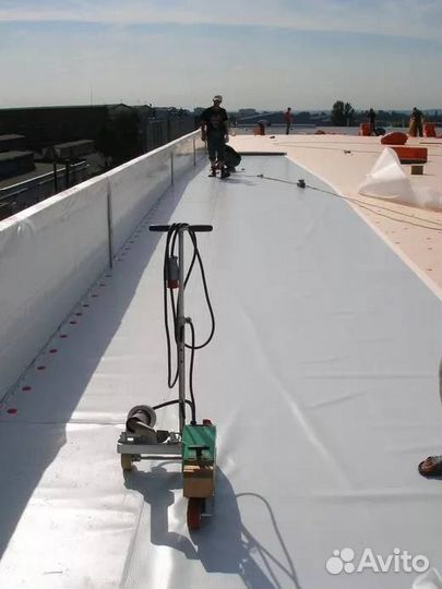 Монтаж пвх мембраны, гидроизоляция