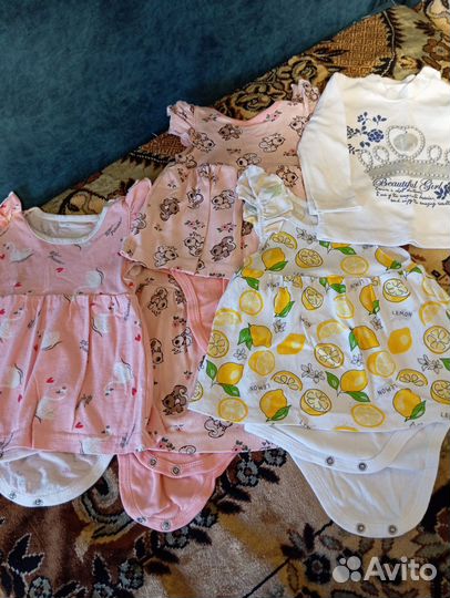 Детские вещи пакетом для девочек 62-68