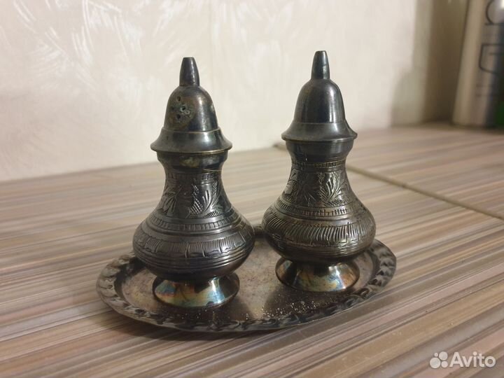 Набор для специй СССР, мельхиор