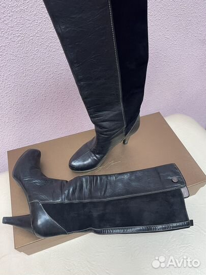 Сапоги кожаные Grey Mer 38