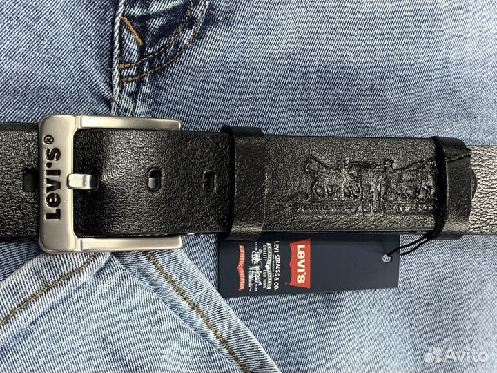 Ремень Levi’s Black Silver