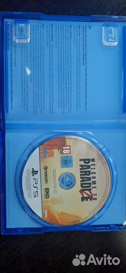Диск с игрой на ps 5. Welkome to paradize