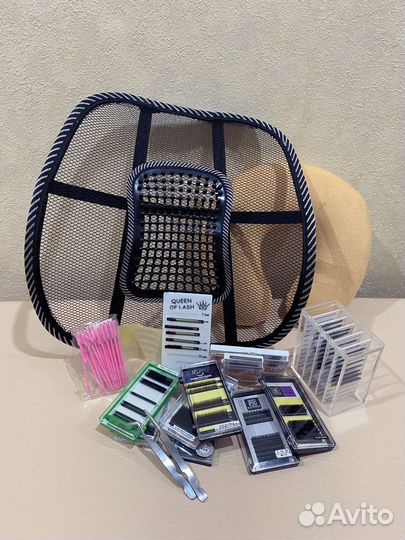 Материалы для наращивания ресниц/кушетка