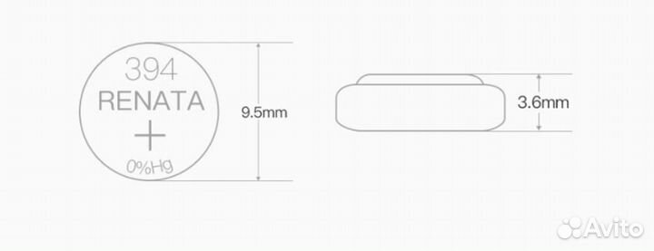 Элемент питания renata 394 (SR936SW) BL1