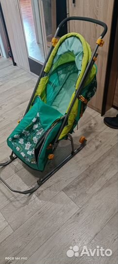 Детские санки коляска бу