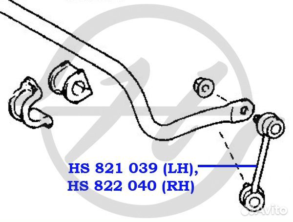 Тяга стабилизатора задней подвески, правая
