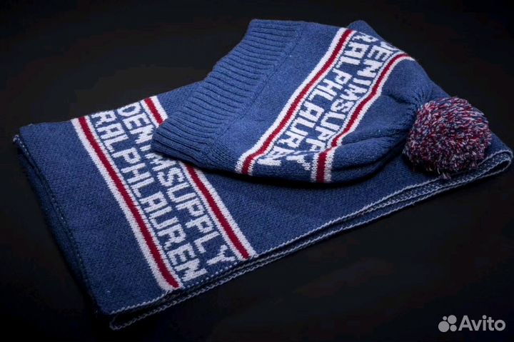 Шарф и шапка из 100 шерсти