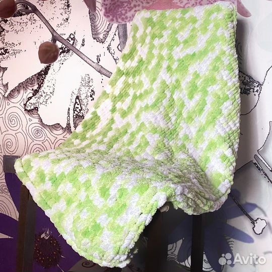 Плед детский плюшевый ручной работы