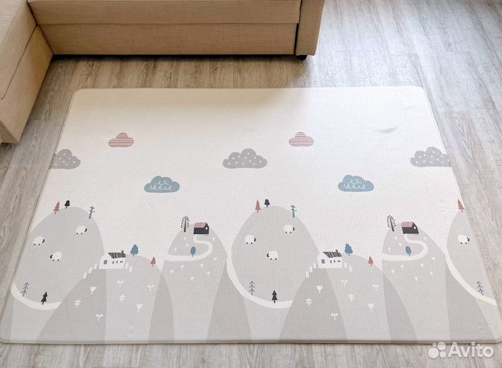 Игровой коврик Parklon 190x130 Монстера/Холмы