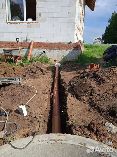 Септик из бетонных колец под ключ