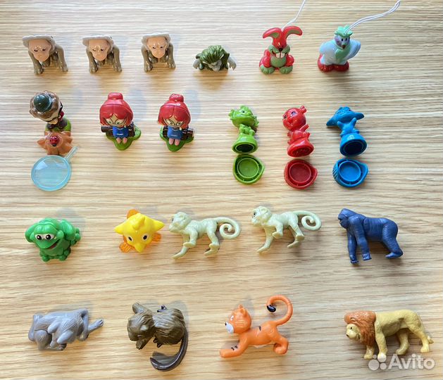 Игрушки из киндер яиц разные