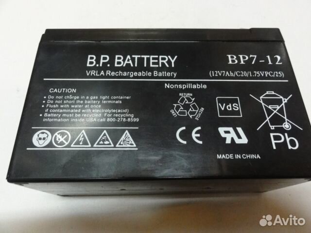 Аккумулятор для ибп BP battery BP7-12
