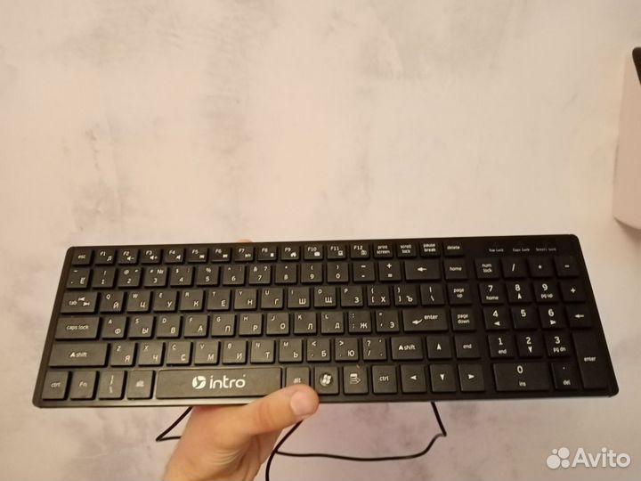 Клавиатура intro km490b черная