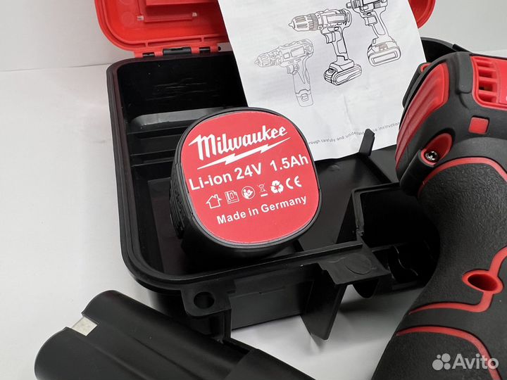 Шуруповерт Milwaukee 24V, бесщеточный