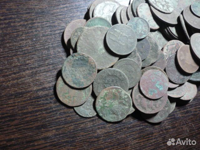 100 медных монет царская Россия