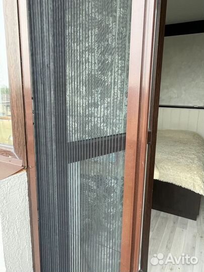 Москитная сетка плиссе на балкон 830*2030