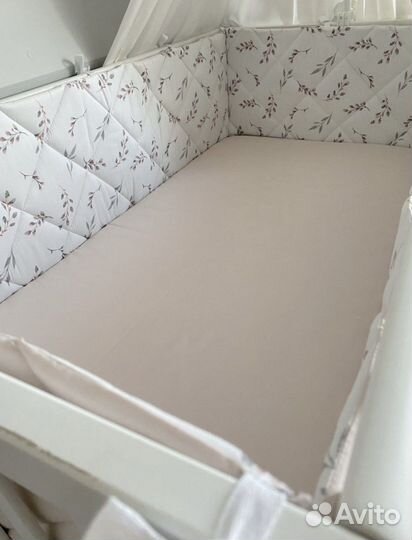 Бортики в кроватку для новорожденных плед одеялко