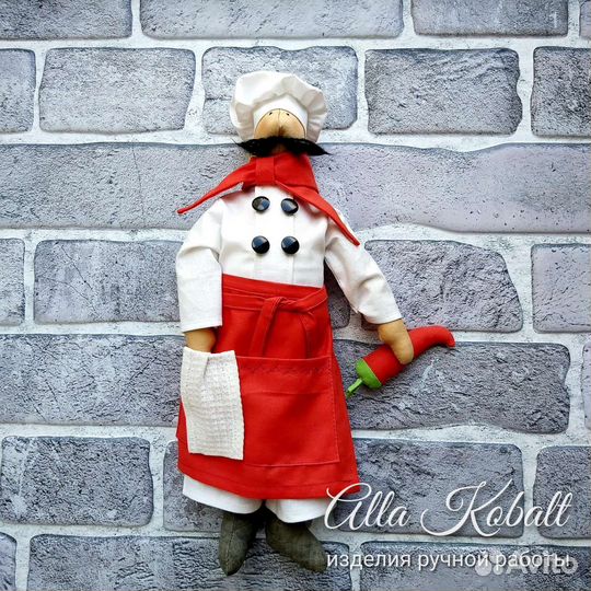 Текстильная кукла Тильда Повар