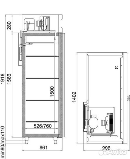 Холодильный шкаф DM114Sd-S Polair