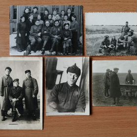 Старинная военная фотография Красная армия летчик