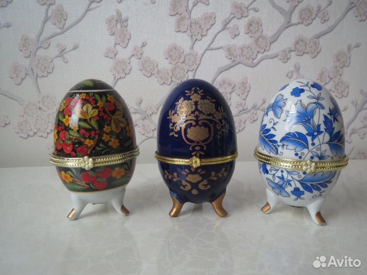 Сувенирные шкатулки и пасхальные яйца