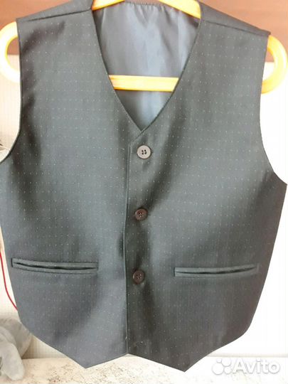 Школьный пиджак жилет форма 122-128
