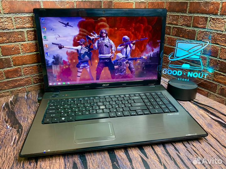 Игровой Acer 4 ядра Radeon 4GB 17*3