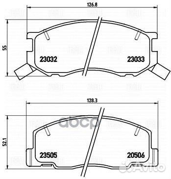 Колодки тормозные дисковые перед PF4340 Tri