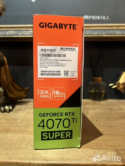 Новая RTX 4070ti super Gigabyte Windforce 16gb