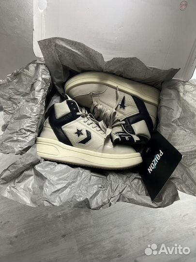 Rick owens x converse turbowpn white/black