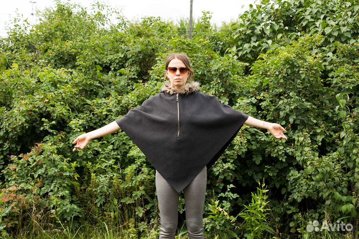 Накидка мантия женская флис 50-52 размер