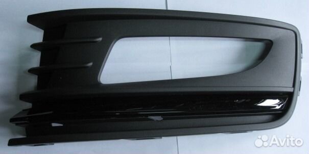 Накладка фары птф Polo sedan 15-20 черный глянец