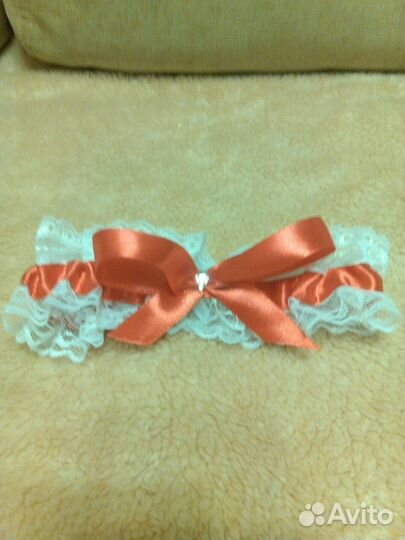 Свадебная подвязка,подушечка для колец