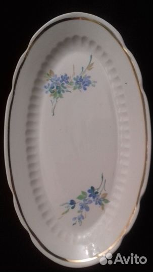 Фарфоровая селедочница Пролетарий СССР 2 сорт