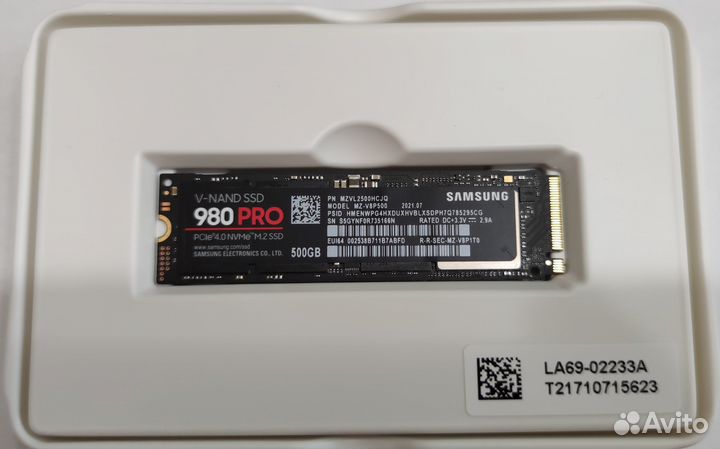 Накопитель SSD 500Gb Samsung 980 Pro (MZ-V8P500BW)