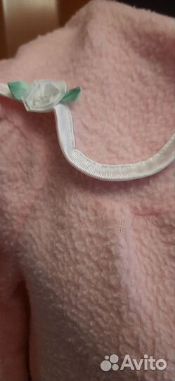 Рубашка-туника для девочки, теплая