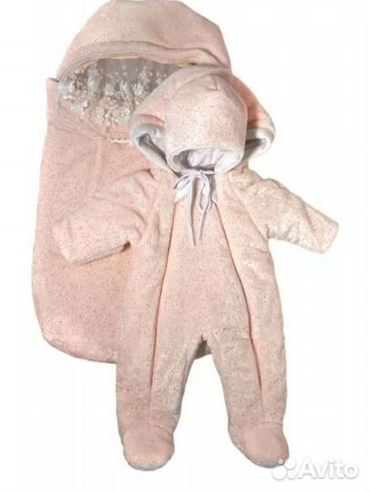 Комплект на выписку для девочки зима