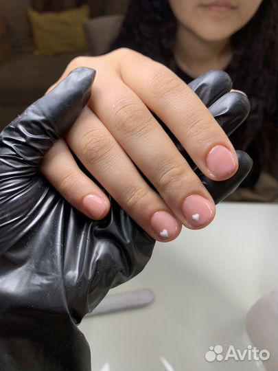 Маникюр на дому наращивание ногтей
