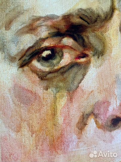 Картина маслом портрет мужчины брутальный стильный