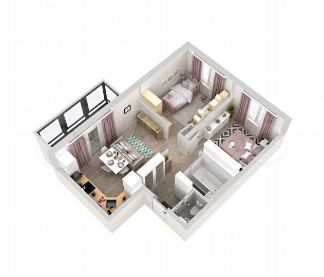 2-к. квартира, 47,1 м², 15/15 эт.