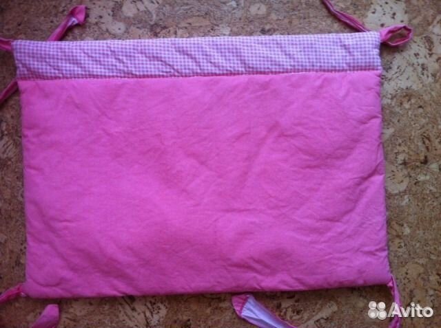 Продам розовый комплект (бортики+балдахин)